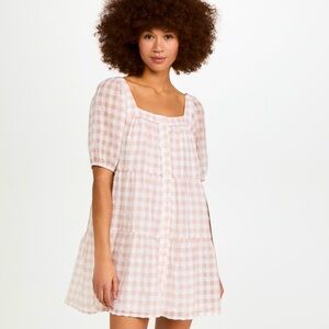 *NWT* EN SAISON GINGHAM DRESS Size M *NWT